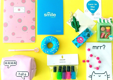 Flatlay Акварель