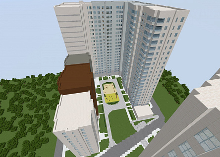 ЖК «Датский квартал» в Minecraft 