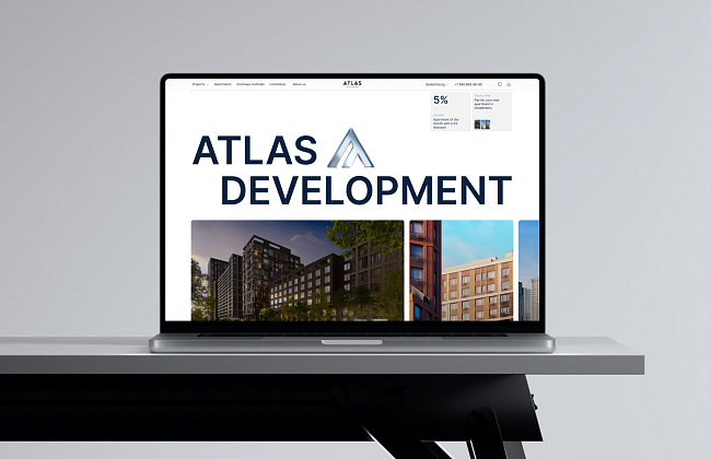 Atlas. Разработка сайта девелопера