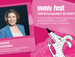 WOW FEST приглашает в гости: что думает председатель жюри PROBA Awards Лилия Глазова о кейсах участников?